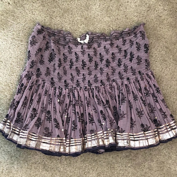 Free People Dresses & Skirts - Free People lavender unique fun mini skirt. Sz XS